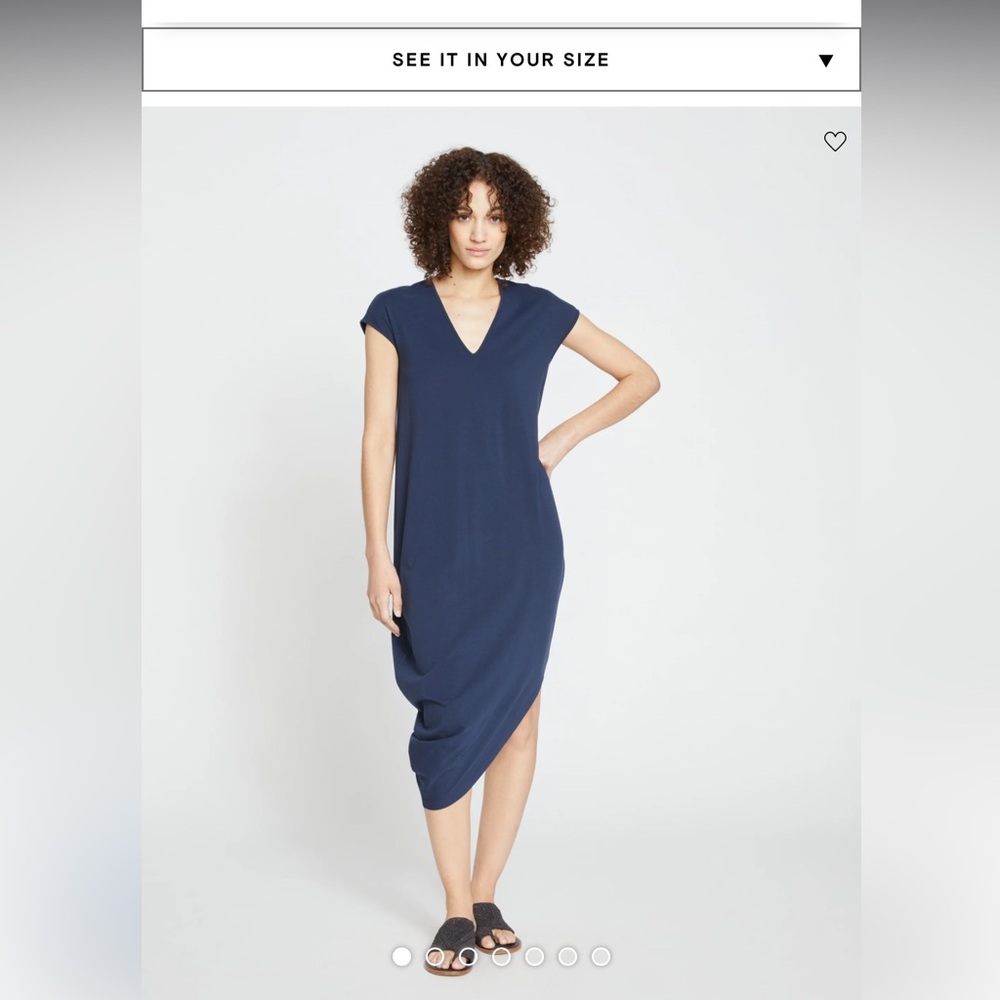 Red V-Neck Geneva Dress
